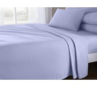 Velosso Latte Plain Dyed Cotton Rich Flat Sheet Double