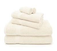 Velosso Luxurious Mayfair Supreme 6pce Soft Egyptian Cotton Bale Towel Set - Quick Dry, Reversible and Absorbent Hotel and Spa Quality Towel Sets Perfect for Face, Hand, and Bathroom (Cream)