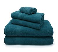 Velosso Luxurious Mayfair Supreme 6pce Soft Egyptian Cotton Bale Towel Set - Quick Dry, Reversible and Absorbent Hotel and Spa Quality Towel Sets Perfect for Face, Hand, and Bathroom (Indigo)