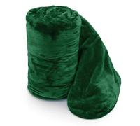 Velosso Luxurious Ultra-Soft Plush Faux Mink Fur Throw Blanket - 150Cm X 200Cm , For Sofa, Bed - Emerald