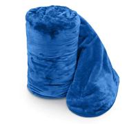 Velosso Luxurious Ultra-Soft Plush Faux Mink Fur Throw Blanket - 150Cm X 200Cm , For Sofa, Bed - Royal Blue