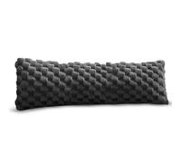 Velosso Luxury Body Support Pillow, Chunky Popcorn Faux Fur Bolster, Long Cushion for Pregnancy, Maternity and Side Sleeping, Soft Hollowfibre Filling (Charcoal)