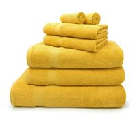 Velosso Luxury Egyptian Cotton Towels 550gsm Mustard - Mustard - Hand towel