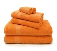 Velosso Luxury Egyptian Cotton Towels 550gsm Orange - Orange - Bath sheet