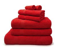 Velosso Luxury Egyptian Cotton Towels 550gsm Red - Red - Face cloth