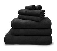 Velosso Luxury Egyptian Cotton Towels 550gsm Royal Black - Black - Face cloth