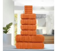 Velosso Luxury Everyday 100% Cotton Towels - Super Absorbant and Soft - Orange - Orange - Bath Sheet