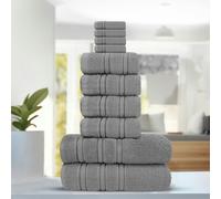 Velosso Luxury Everyday 100% Cotton Towels - Super Absorbant and Soft - Silver - Silver - Bath Sheet
