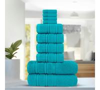 Velosso Luxury Everyday 100% Cotton Towels - Super Absorbant and Soft - Teal - Teal - Hand Towel