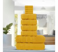 Velosso Luxury Everyday 100% Cotton Towels - Super Absorbant and Soft - Yellow - Yellow - Bath Towel