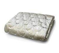 Velosso Luxury Velvet Soft Sherpa Backed Throw Blanket - Cosy Durable For Sofa, Bed - High-Quality Plush Texture, 140Cm X 200Cm - Beige