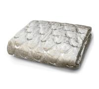 Velosso Luxury Velvet Soft Sherpa Backed Throw Blanket - Cosy Durable For Sofa, Bed - High-Quality Plush Texture, 95Cm X 200Cm - Natural