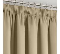 Velosso Manhattan Pencil Pleat Blackout Curtains - Stone