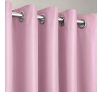 Velosso Manhattan Thermal Blackout Ready Made Eyelet Curtains Velosso Pink 110cm width x 137cm drop
