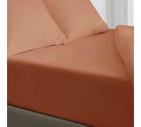 Velosso Microfibre Easy Care Fitted Sheet - Orange - Super King