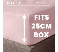 Velosso Microfibre Fitted Sheet with Plain Dye Sheet in Pink | Size: King Velosso Pink King