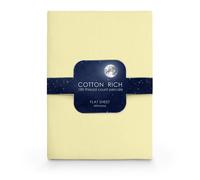 Velosso Mimosa Cotton Rich Pecale Plain Dyed Valance Sheet Single