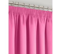 Velosso Modern Bedroom & Living Room Blackout Curtains - Triple Weave Microfibre Fabric, Header Tape Top - Fuchsia