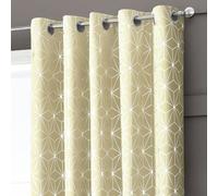 Velosso Moreno Thermal Blackout Ready Made Eyelet Curtains - Cream