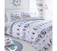 Velosso Nautical Printed Cotton Blend Duvet Cover and Pillowcase Set - Multi - King