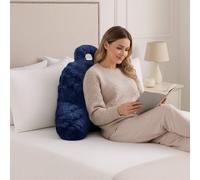 Velosso Navy Chunky Popcorn Faux Rabbit Fur Cuddle Pillow 56Cm X 65Cm