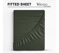 Velosso Olive Microfibre Fitted Sheet King