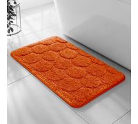 Velosso Orange Cobla Bath Pedestal Mat Cashmere Feel Bathmat