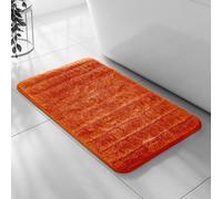 Velosso Orange Lexington Bath Pedestal Mat Cashmere Feel Bathmat