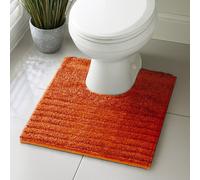 Velosso Orange Linear Bath Pedestal Mat Cashmere Feel
