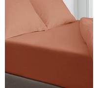 Velosso Orange Microfibre Fitted Sheet Single