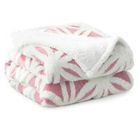 Velosso Orbit Tufted Sherpa Reverse Throw - 150cm x 200cm - Pink