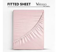 Velosso Pink Microfibre Fitted Sheet Super King