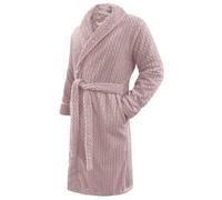 Velosso Pink Moda Chevron Flannel Bath Robe