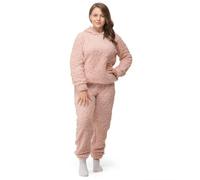 Velosso Pink Teddy Fleece Hoodie Large