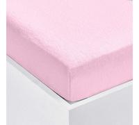 Velosso Pink Terry Stretch 100% Cotton Fitted Sheet King