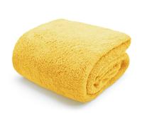 Velosso Plain Teddy Fluffy and Warm Fleece Duvet Cover Set - Ochre - Single