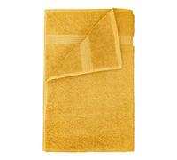 Velosso Premium 100% Egyptian Combed Cotton Large 2 Pack Bath Sheets Plain Waffle Border Towel Quick Dry (Mustard)