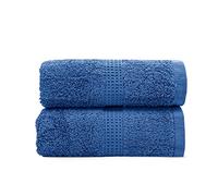Velosso Premium 2 Pack Hand Towels 100% Egyptian Cotton Super Soft Ultra Absorbent Thick Towels Extra Large Hand Towels Hotel Spa Quality 50 x 80cms (Royal Blue)