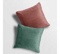 Velosso Premium Quality Velvet Sofa Cushion, Soft-Touch Zip Closure, Machine Washable Decorative Throw Cushion - Multicolour