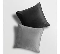 Velosso Premium Quality Velvet Sofa Cushion, Soft-Touch Zip Closure, Machine Washable Decorative Throw Cushion - Multicolour