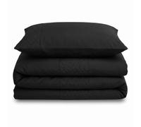 Velosso Quilted Geo Duvet Cover & Pillowcase Set in Black | Size: Single Velosso Black Single