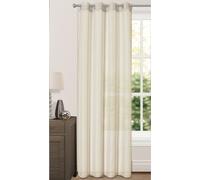 Velosso Riva Sheer Volie Panel Ring Top in Cream | Size: 150 cm width x 137 cm drop Velosso Cream 150 cm width x 137 cm drop