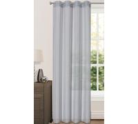 Velosso Riva Sheer Volie Panel Ring Top in Grey | Size: 150 cm width x 122 cm drop Velosso Grey 150 cm width x 122 cm drop