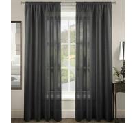 Velosso Riva Slot Top Voile Panel - 150cm x 122cm - Black