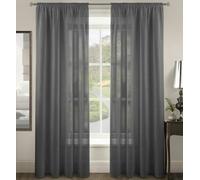 Velosso Riva Slot Top Voile Panel - 150cm x 182cm - Charcoal