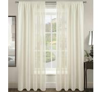 Velosso Riva Slot Top Voile Panel - 150cm x 182cm - Cream