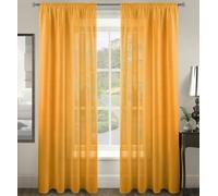 Velosso Riva Slot Top Voile Panel - 150cm x 182cm - Ochre