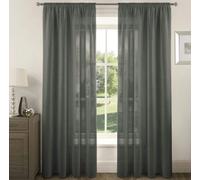 Velosso Riva Slot Top Voile Panel - 150cm x 228cm - Charcoal