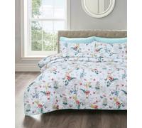 Velosso Sacramento Floral Cotton Blend Quilted Bedspread Set - Multi - Single