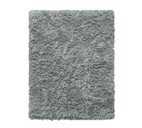 Velosso Shaggy Living Room Deep Shaggy High Pile 4cms Area Non-Shedding Bedroom Rug Modern Anti-Slip Soft Touch Thick Fluffy Rug (Silver Grey, 40 x 60 cms)